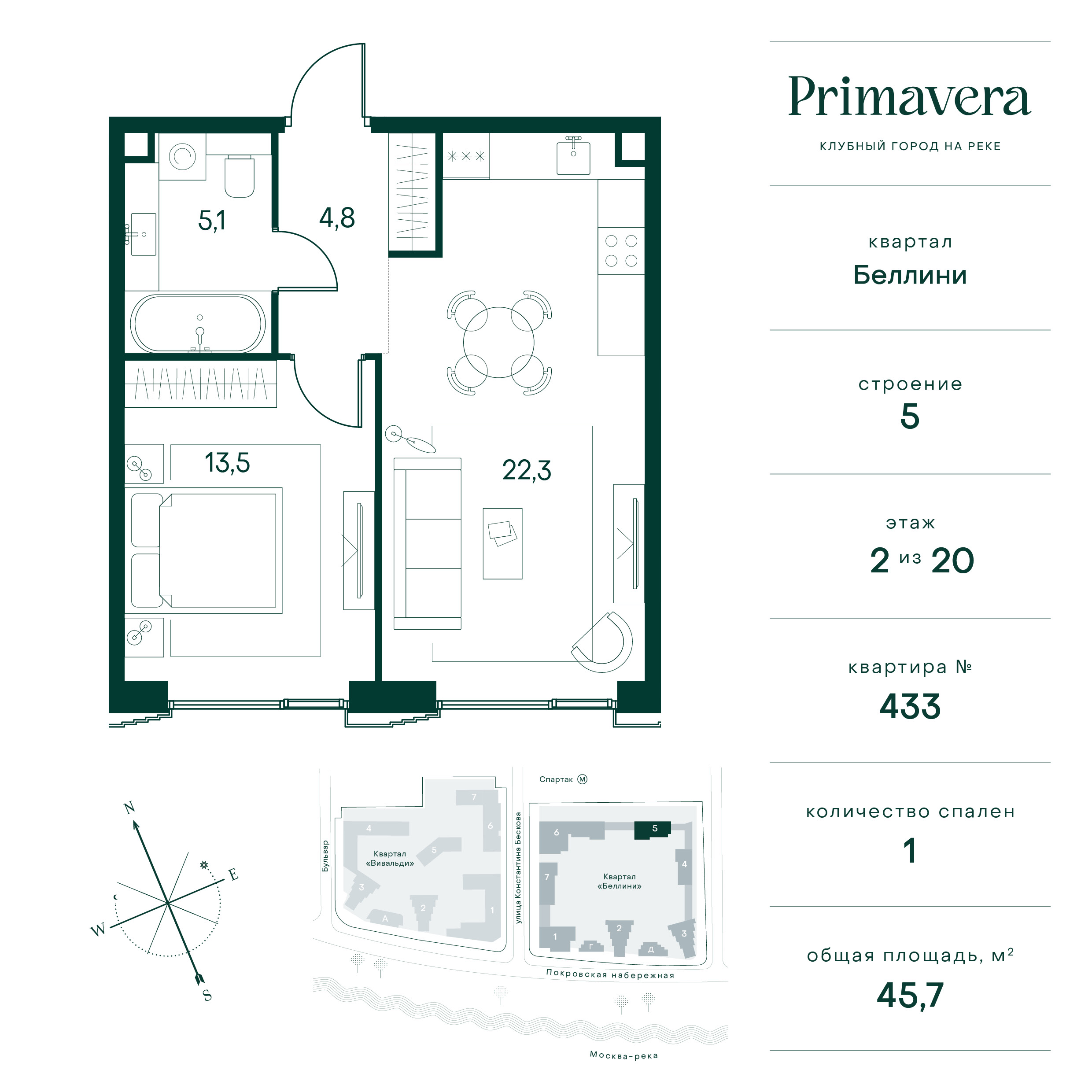 Планировка 1-комн.